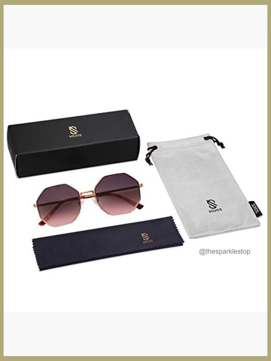 Metal Frame Sunglasses with UV400 Protection, Gradient Lens